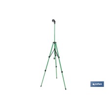 Ducha de jardín con trípode | Altura regulable | 2 funciones: ducha y nebulización | Conector universal incluido | Altura máxima