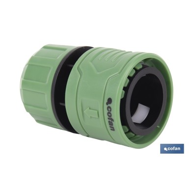 Conector de manguera | Material: ABS | Resistente y duradero | Fácil instalación | Adecuado para mangueras de Ø25 mm | Medidas: 