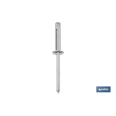 Remaches Aluminio Trébol Cabeza Alomada