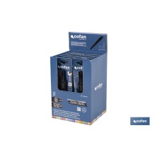 Expositor de cúteres antideslizantes | Incluye 12 cúteres de ABS| Disponible en diferentes medidas