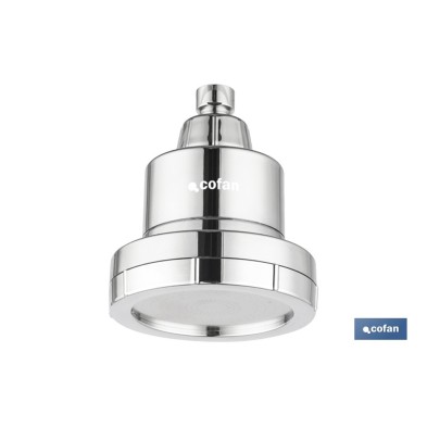 Rociador de ducha de alta presión con acabado en cromado que incluye filtro de 15 etapas | Rotación 360° | Fácil instalación y a