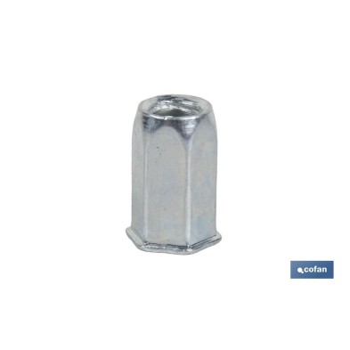 Tuercas Remachables Acero Cabeza Reducida Hexagonal