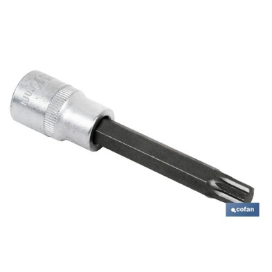 Llave de vaso de 1/2 | Fabricada en acero al cromo vanadio de alta calidad | Con punta larga Torx desde 20 hasta 55