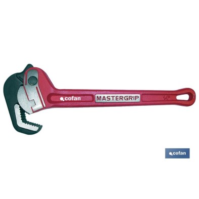 Llave para tubo mastergrip | Fabricada en acero forjado | Con diámetro apertura máximo de 1 1/2 y 2