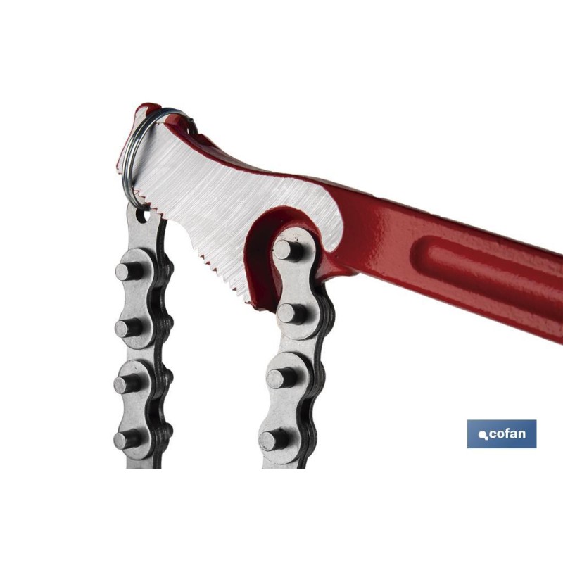 Llave de cadena reversible | Medidas: 4 y Longitud: 300 | Herramienta de fontanería